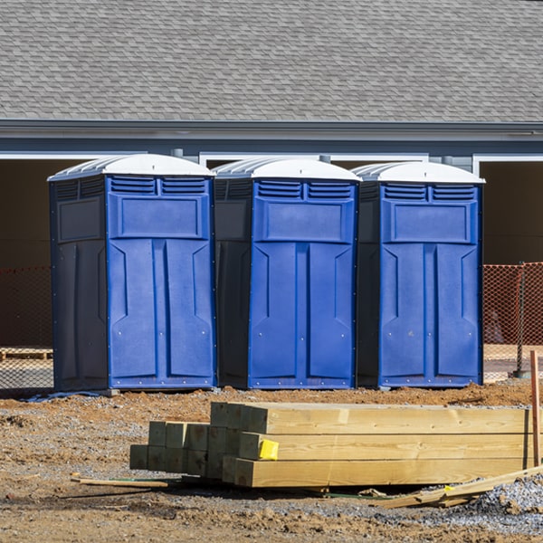 what is the maximum capacity for a single portable restroom in Oakland AR